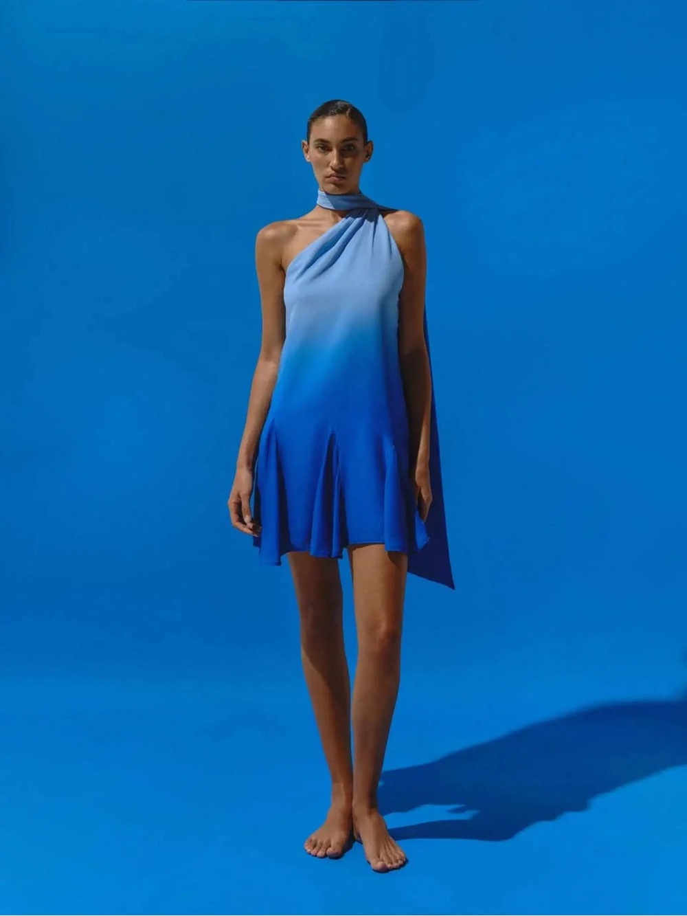 Baobab Ari Blue Ombré Mini Dress SZ M